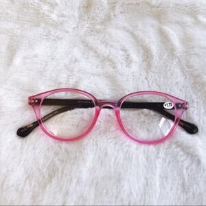 Miles Pink Classic Round Reader Glasses